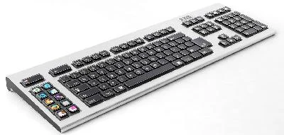 キートップが液晶のキーボード