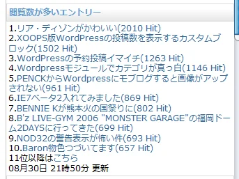 閲覧数カウントにロボットを入れないようにしてみました